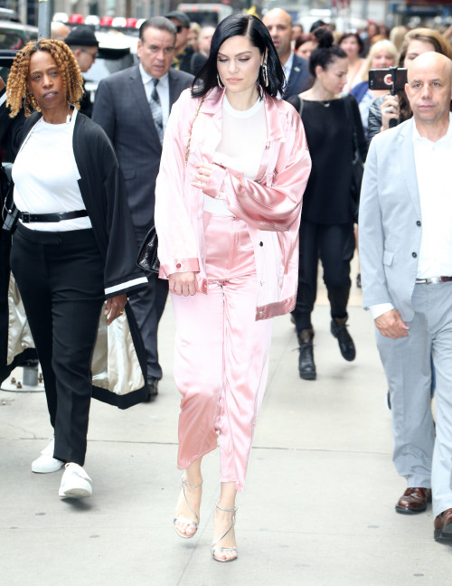 Jessie J and Common at 'Good Morning America' in New York.<P>Pictured: Jessie J<B>Ref: SPL1704059  2